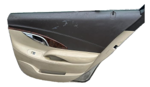 2010-2013 Buick LaCrosse Tan Door Interior Trim Panel - Rear, Right (Passenger) (Used OEM)