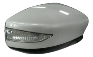 2015 Nissan Sentra White Power Door/Side View Mirror - Right (Passenger) (Used OEM)