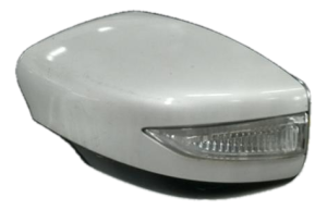 2015 Nissan Sentra White Power Door/Side View Mirror - Left (Driver) (Used OEM)