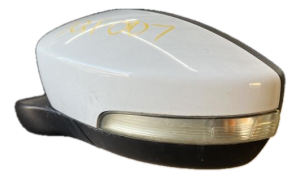 2012-2014 Ford Focus White Power Door/Side View Mirror - Left (Driver) (Used OEM)