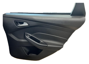 2012-2014 Ford Focus Black Door Interior Trim Panel - Rear, Right (Passenger) (Used OEM)
