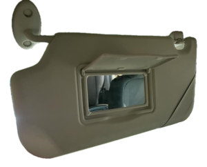 2012-2014 Ford Focus Black Sun Visor without Illuminated Vanity Mirror - Left (Driver) (Used OEM)