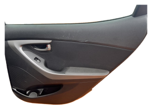 2014-2016 Hyundai Elantra Black Door Interior Trim Panel - Rear, Right (Passenger) (Used OEM)