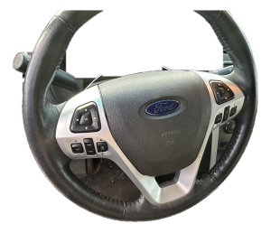 2013-2015 Ford Police Interceptor Utility Gray Tilt Steering Column with Cruise and Radio Controls (Used OEM)