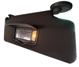 2011-2015 Ford Explorer Gray Illuminated Vanity Mirror Sun Visor - Right (Passenger) (Used OEM)