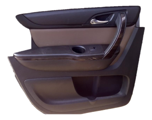 2007-2016 GMC Acadia Brown Front Door Interior Trim Panel with Power Windows and Locks - Rear (Used OEM)