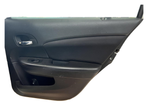 2011-2014 Dodge Avenger Black Door Interior Trim Panel - Rear, Right (Passenger) (Used OEM)