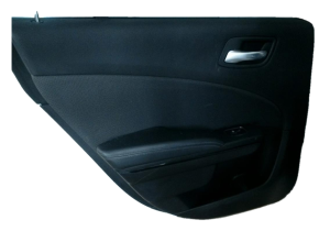 2015-2023 Chrysler 300 Black Door Interior Trim Panel with Power Windows and Locks - Rear, Left (Driver) (Used OEM)
