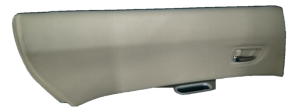 2006-2007 Subaru Tribeca Black Door Interior Trim Panel with Power Windows and Locks - Rear, Left (Driver) (Used OEM)
