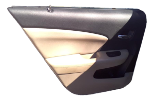 2011-2014 Dodge Avenger Tan Door Interior Trim Panel - Rear, Left (Driver) (Used OEM)