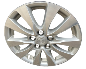 2014-2016 Buick LaCrosse Black 17x7 10-Spoke Machined Silver Alloy Wheel (Used OEM)
