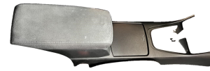 2007-2009 Nissan Altima Black Floor Console Assembly with Cloth Armrest (Used OEM)