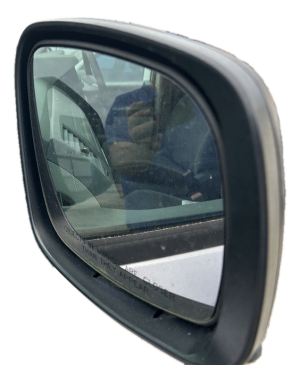 2008-2010 Dodge Grand Caravan Silver Power Door/Side View Mirror - Left (Driver) (Used OEM)