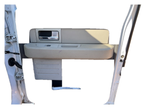 2010-2014 Lincoln Mark LT Brown Door Interior Trim Panel with Power Windows and Locks - Rear, Right (Passenger) (Used OEM)