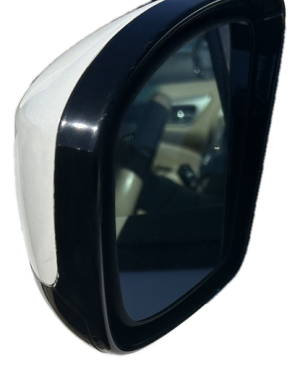 2013-2016 Nissan Pathfinder White Power Door/Side View Mirror - Left (Driver) (Used OEM)