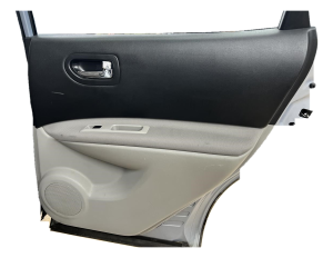 2014-2015 Nissan Rogue Select Gray Door Interior Trim Panel - Rear, Right (Passenger) (Used OEM)