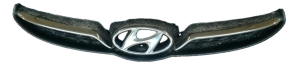 2011-2013 Hyundai Elantra Chrome Upper Grille with Chrome Applique (Used OEM)