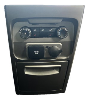 2009-2012 Ford Flex Tan Floor Console Panel with Lid (Used OEM)