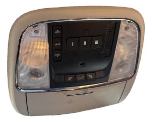 2011-2020 Dodge Durango Gray Overhead Roof Console with Garage Door Opener - Front (Used OEM)