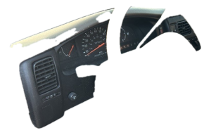 1998-2000 Toyota Tacoma Black Speedometer Instrument Panel Bezel (Used OEM)