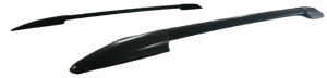 2008-2013 Toyota Highlander Black Roof-Mounted Side Rail Luggage Rack Assembly (Used OEM)