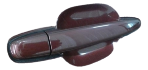 2008-2013 Toyota Highlander Maroon Exterior Door Handle - Rear, Right (Passenger) (Used OEM)