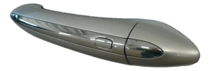 2017-2024 GMC Acadia Silver Exterior Door Handle with Chrome Strip - Rear, Left (Driver) (Used OEM)