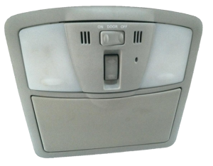 2011-2013 Nissan Maxima Tan Overhead Console Panel with Map Lamps (Used OEM)
