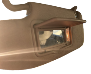 2006-2009 Mercury Milan Tan Sun Visor without Garage Door Opener - Left (Driver) (Used OEM)