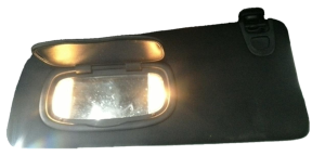 2016-2017 Chrysler 200 Black Sun Visor with Vanity Light - Left (Driver) (Used OEM)