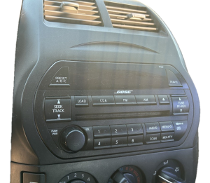 2002-2004 Nissan Altima Gray Center Dash Radio Surround with AC Vents (Used OEM)