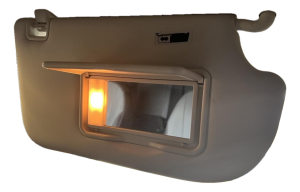 2013-2019 Ford Escape Black Sun Visor with Illuminated Vanity Mirror - Right (Passenger) (Used OEM)