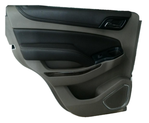 2015-2020 GMC Yukon XL Beige Door Interior Trim Panel - Rear, Left (Driver) (Used OEM)