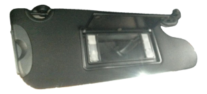2018-2023 Dodge Challenger Black Illuminated Vanity Mirror Sun Visor - Right (Passenger) (Used OEM)