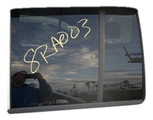 2002-2006 Jeep Liberty Rear Door Window Glass with Privacy Tint - Left (Driver) (Used OEM)