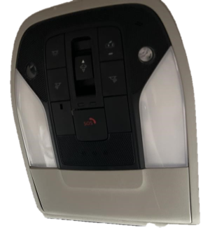 2019-2024 INFINITI QX50 Tan Front Overhead Roof Console with Dome Light and Navigation (Used OEM)
