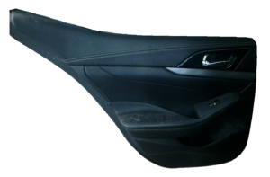 2016-2023 Nissan Maxima Black Door Interior Trim Panel with Power Windows and Locks - Rear, Left (Driver) (Used OEM)