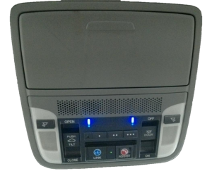 2015-2020 Acura TLX Gray Roof Console Panel with Telematics (Used OEM)