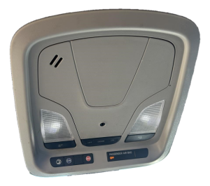 2007 Jeep Wrangler Gray Overhead Roof Console with Map Lights (Used OEM)