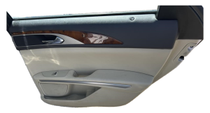 2013-2016 Lincoln MKZ Black Front Door Interior Trim Panel - Rear, Right (Passenger) (Used OEM)