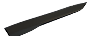 2013-2016 Ford Escape Black Textured Black Door Molding - Rear, Right (Passenger) (Used OEM)