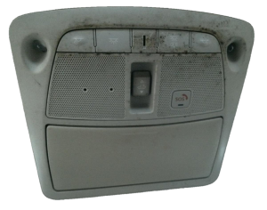 2017-2018 Nissan Rogue Sport Gray Overhead Console Panel with Map Lights (Used OEM)