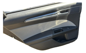 2013-2016 Ford Fusion Gray Door Interior Trim Panel with Power Windows and Locks - Rear, Left (Driver) (Used OEM)