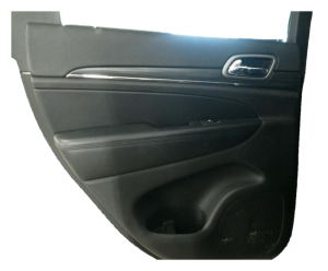 2011-2022 Dodge Durango Black Door Interior Trim Panel with Power Windows and Locks - Rear, Left (Driver) (Used OEM)