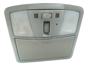 2011-2013 Nissan Maxima Tan Overhead Console Panel with Map Lights (Used OEM)
