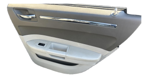 2005-2010 Chrysler 300 Gray Door Interior Trim Panel - Rear, Right (Passenger) (Used OEM)