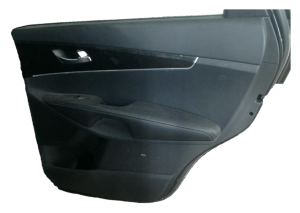 2016-2018 Kia Sorento Black Door Interior Trim Panel with Power Windows and Locks - Rear, Right (Passenger) (Used OEM)