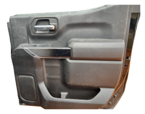 2020-2023 GMC Sierra 2500 HD Black Door Interior Trim Panel - Rear, Right (Passenger) (Used OEM)