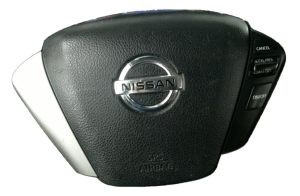 2009-2014 Nissan Murano Black Steering Wheel Air Bag - Left (Driver) (Used OEM)