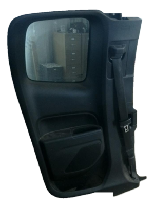 2015-2022 GMC Canyon Black Door Interior Trim Panel with Power Windows and Locks - Rear, Left (Driver) (Used OEM)